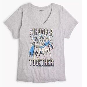 Lane Bryant Classic Stronger Together Grey Tee